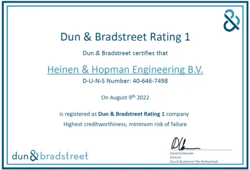 Dun & Bradstreet Rating 1 Certificate